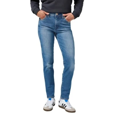 Abbildung von Wrangler Piper Jeans Slim Fit, Damen, Größe: 29x30, Indigo dusk