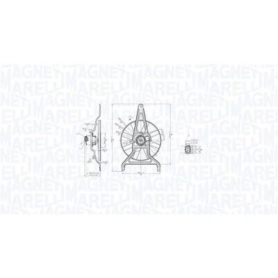 Abbildung von Lüfter, Motorkühlung MAGNETI MARELLI 069422867010