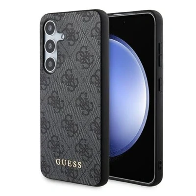 Abbildung von CG Mobile Guess GUHCS24SG4GFGR Hülle für S24 S921 Schwarz hardcase 4G Metal Gold Logo