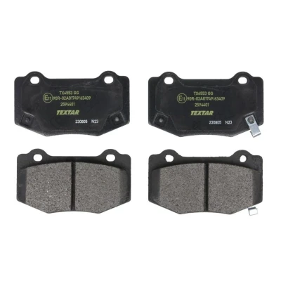 Abbildung von TEXTAR 2594401 Bremsbelagsatz mit akustischer Verschleißwarnung CHEVROLET: Camaro VI Coupe, Cabrio, Corvette C7 CADILLAC: ATS Coupe