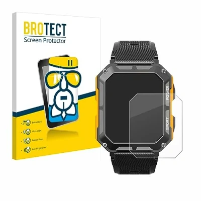 Abbildung von BROTECT Schutzglas für Njord Gear The Indestructible Smartwatch Schutzfolie Panzer Folie Glas [Extrem Kratzfest 9H, Anti Fingerprint,
