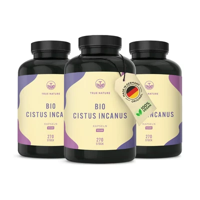 Abbildung von Bio Cistus Incanus 810 Kapseln Vegan TRUE NATURE 3x270 St