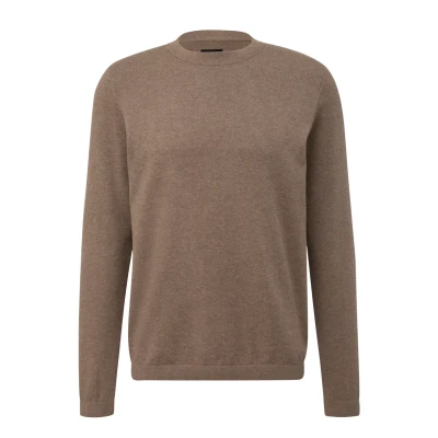 Abbildung von QS MIT CREW NECK Strickpullover, Herren, Größe: XL, Hellbraun