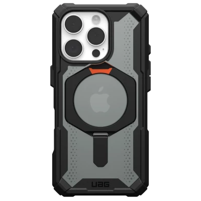 Abbildung von Apple iPhone 16 Pro Hülle MagSafe Kunststoff UAG Hard Case/Backcover Handyhülle Schwarz Shockproof/Stoßfest