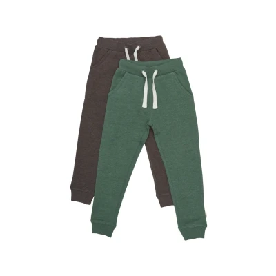 Abbildung von Minymo PACK 2 Jogginghose für Kinder, Größe: 128, Hunter green