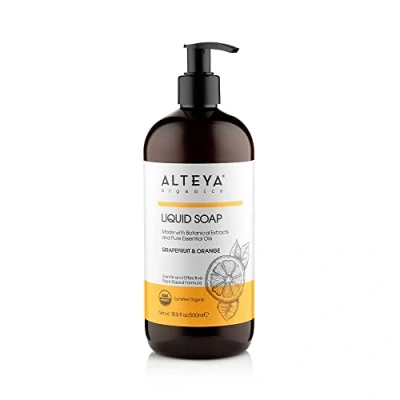 Abbildung von Alteya Bio Flüssigseife Grapefruit &amp; Orange 500ml USDA Organic zertifizierte Reine Natürliche Seife und Waschlotion