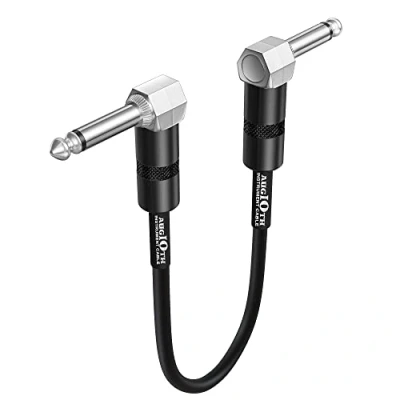 Abbildung von Augioth 15 CM 6 Zoll Gitarre Patch Kabel Effekt Pedal Winkel zu