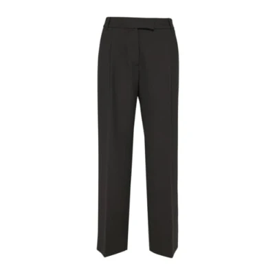 Abbildung von s.Oliver Black Label Elegante MIT Extra WIDE LEG Stoffhose, Damen, Größe: 34x32, Schwarz