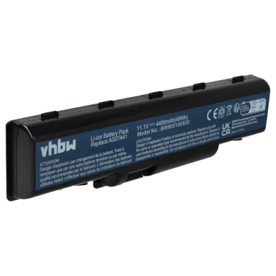 Abbildung von vhbw Akku Ersatz für Acer AS07A71, AS07A75 Notebook (4400mAh, 11,1V, Li Ion)