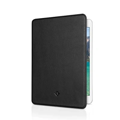 Abbildung von Twelve South SurfacePad für iPad Mini 5&quot; Ultraflache Luxus Nappaleder Hülle + Display Ständer mit Sleep/Wake, Schwarz