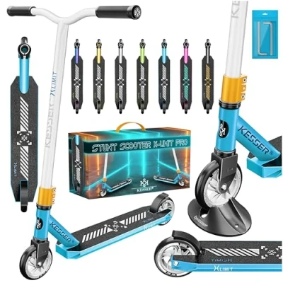 Abbildung von KESSER® Stunt Scooter X Limit Pro 360 Lenkung Funscooter Stuntscooter mit Ständer ABEC 9 Kugellagern, 110mm PU Räder, Ständer,Kickscooter Tretroller Cityroller Trick Roller für Kinder Erwachsene