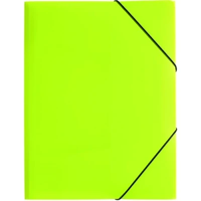 Abbildung von Pagna 5 x Gummizugmappe Lucy Colours Trend A3 PP mit 3 Klappen transluzent lindgrün
