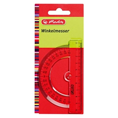 Abbildung von Herlitz 8701500 Winkelmesser 10 cm, Kunststoff, 1 Stück in Klarsichtpackung