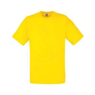 Abbildung von Fruit of the Loom Herren Kurzarm T Shirt Gr. M, gelb