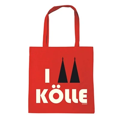 Abbildung von LOGOSHIRT Henkeltasche &quot;Baumwolltasche Köln Logo&quot;, mit I Love Kölle Print