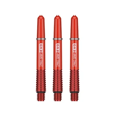 Abbildung von Target Darts Rot Pro Grip Evo Aluminium Dartschäfte Zwischenbericht