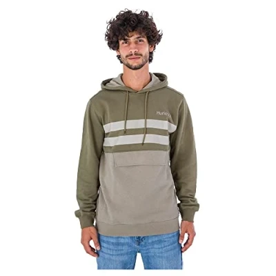 Abbildung von Hurley Herren M Oceancare Block Party Pullover Sweater, Dunkelgrün, S