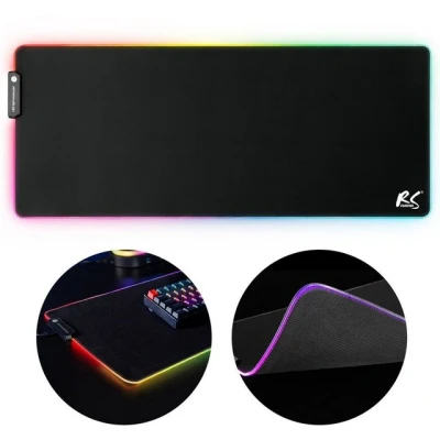 Abbildung von NanoRS Gaming Mauspad RS705, LED RGB Beleuchtung, Anti Rutsch Unterseite, 80x30cm