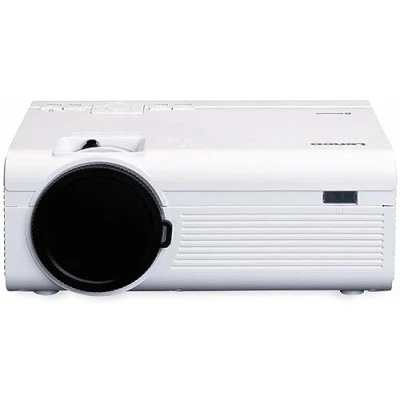 Abbildung von Lenco LPJ 300 Bluetooth Beamer Mini 2800 Lumen 30.000 Stunden Lebensdauer Full HD 5.0 2 x HDMI USB SD Port AV in VGA Weiß