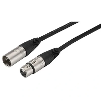 Abbildung von Monacor MECN 200/SW XLR Kabel [1x stik 1x tilslutning] 2 m Sort