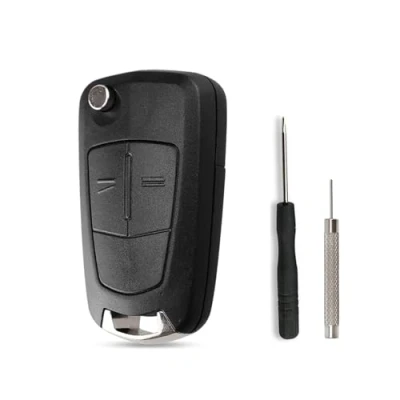 Abbildung von SLshiBo Auto Schlüsselgehäuse 2 Tasten Gehäuse der Fernbedienung Typ Messer Klappschlüssel für Opel Astra Adam Corsa Zafira Insignia Vectra Meriva Movano Mokka