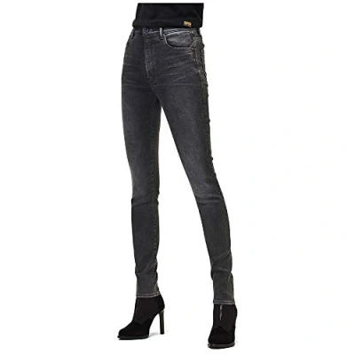Abbildung von G STAR RAW Damen Kafey Ultra High Skinny Jeans, Schwarz (axinite cobler D15578 8172 B995), 27W / 32L