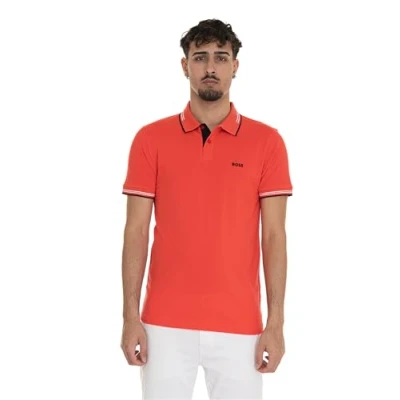 Abbildung von BOSS PAUL Poloshirt, Herren, Größe: Medium, Coral