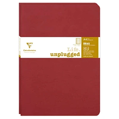 Abbildung von Clairefontaine 733072C Age Bag DUO Set aus 2 Notizheften 21x29,7cm , geheftet, 48 Blatt 90g, liniert mit Rand Rot, 1