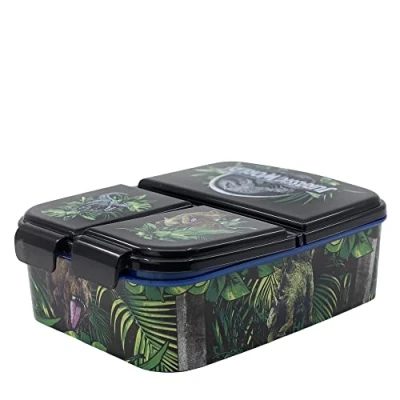 Abbildung von Stor Lunchbox Brotdose 3 Fächer Jurassic World Lunch to Go Vesper Dose