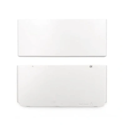 Abbildung von New for New3DS Extra Shell Top/Bottom Faceplate Replacement Pure White, 3DS Small Handheld Game Console, Upper/Lower Outer Cover Plates Coverplate Rear Backplate Set Accessories