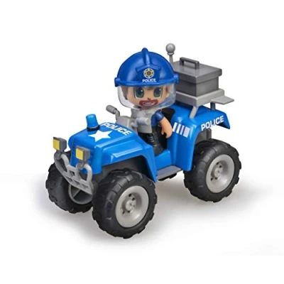 Abbildung von Pinypon Action Quad mit 1 Polizeifigur für Jungen und Mädchen von 4 bis 8 Jahren, (Famosa 700015582)