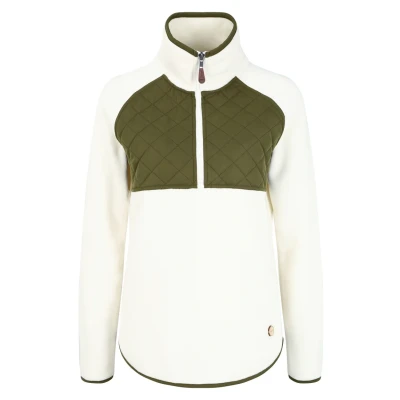 Abbildung von Oxmo Oxmalita Fleecepullover, Damen, Größe: XXL, Off white