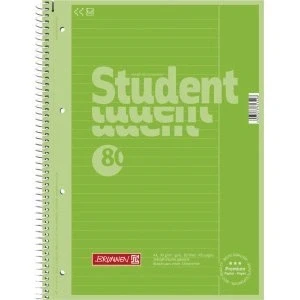 Abbildung von Brunnen 10 x Kollegblock Student Colour Code A4 90g/qm 80 Blatt Kiwi Lineatur 25