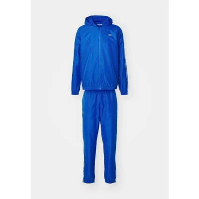 Abbildung von Lacoste Sport Tennis Tracksuit Hooded SET Trainingsanzug, Herren, Größe: XXL, Navy blue/grenadine