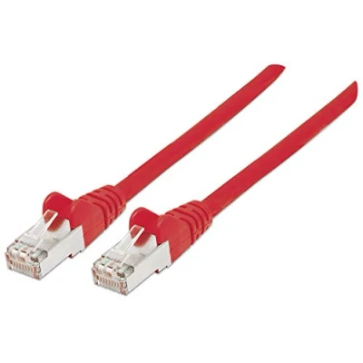 Abbildung von Intellinet 319126 Netzwerkkabel Cat6A SFTP 100% Kupfer RJ 45 Stecker/RJ Stecker, 5 m rot