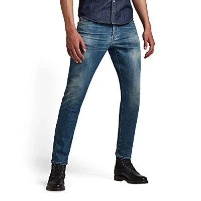 Abbildung von G STAR RAW Herren 3301 Regular Tapered Jeans, Blau (faded spruce blue 51003 C300 C084), 28W / 32L