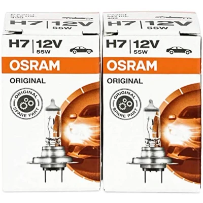 Abbildung von Osram ORIGINAL LONGLIFE H7, Halogen Scheinwerferlampe, 55W, PX26d, 2er Bundle