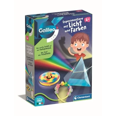Abbildung von Clementoni® Experimentierkasten Galileo Lab, Experimentiere mit Licht und Farben, Made in Europe, FSC® schützt Wald weltweit