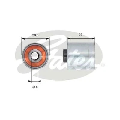 Abbildung von GATES T42148 Umlenk /Führungsrolle, Zahnriemen Tru Power VOLKSWAGEN: Golf 6, 5 Schrägheck, Touran I, AUDI: A4 B6 Avant, B7 Avant