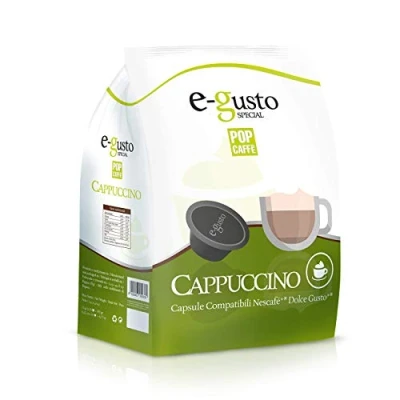 Abbildung von POP CAFFE&#039; Nescafe Dolce Gusto, kompatibel mit 48 Kapseln für Cappuccino.