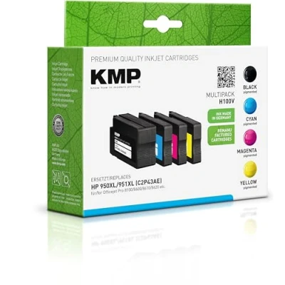 Abbildung von KMP Tintenpatronen Set kompatibel für HP Tintenpatrone
