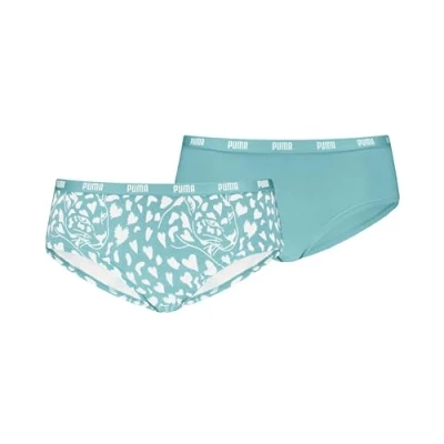 Abbildung von PUMA Women&#039;s Printed Hipster, Mint, S (2er Pack)