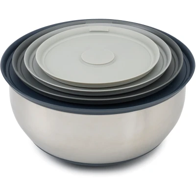 Abbildung von Joseph Schüssel &quot;Nest Prep&amp;Store 100&quot;, 4 tlg., aus Edelstahl, Inhalt: 5, 3,8, 2,1, 1,2 Liter