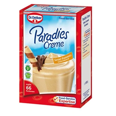 Abbildung von Dr. Oetker Professional Dessertcreme mit Sahne Karamell Geschmack, Dessertpulver in 1 kg Packung
