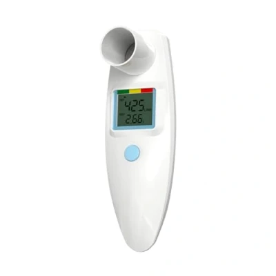 Abbildung von Peak Flow Meter 2.0 mit Bluetooth, Lungentrainer für Erwachsene Kinder zur Überwachung der Lungenfunktion, 300 histotische Daten Zeit, Asthma COPD, PEF &amp; FEV1, Risikoindikator, APP