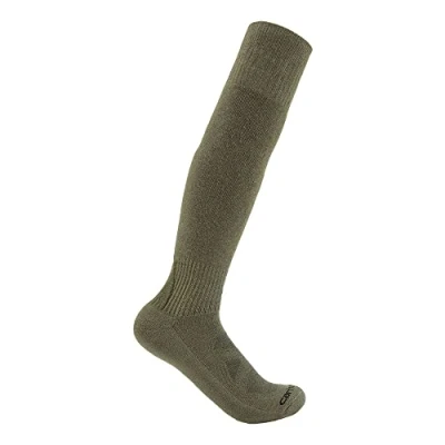 Abbildung von Carhartt Herren Midweight Merino Wool Blend Uniform Over The Calf Socken, Grün (Army Green), X Large