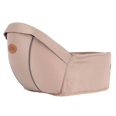 Abbildung von Ergonomische Hipseat Babytrage, Sitzhocker Sitz für das Tragen von Baby Kleinkinder, geringes Gewicht und Arbeitsersparnis Khaki Einheitsgröße