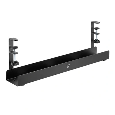 Abbildung von Ewent Schreibtisch Kabelkanal Schwarz für ordentlicher Kabelmanagement, Kabellwanne kabelorganisation am Arbeitsplatz, Cable Tray for Home Office Management Under Desk, Kabel Organizer