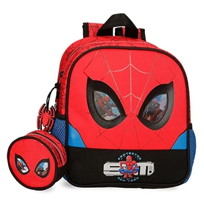 Abbildung von Marvel Spiderman Protector Roter Kindergartenrucksack 23x25x10 cm Polyester 5,75L