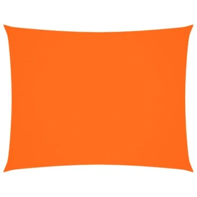 Abbildung von vidaXL Sonnensegel, Sonnenschutz Wasserfest Rechteckig, UV Schutz Sichtschutz für Terrasse Balkon Garten, Windschutz Regenschutz, Orange Oxford Gewebe